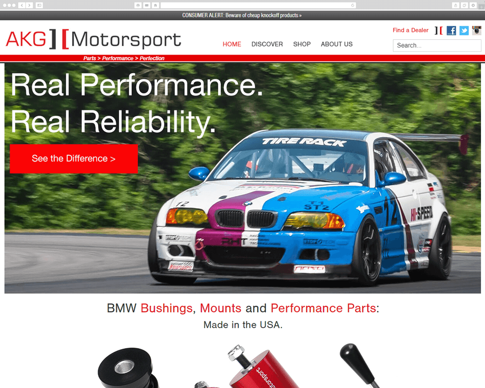 AKG Motorsport desktop screenshot
