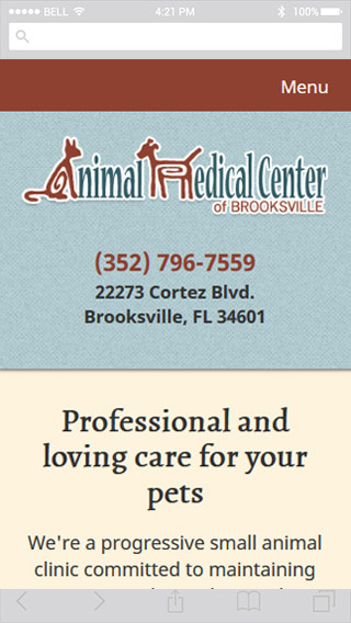 Animal Medical Center 2017 mobile screenshot