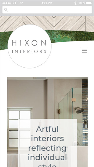 Hixon Interiors mobile screenshot