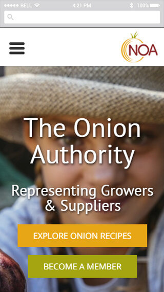 National Onion Association mobile screenshot