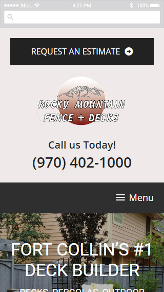 Rocky Mountain Fence mobile screenshot