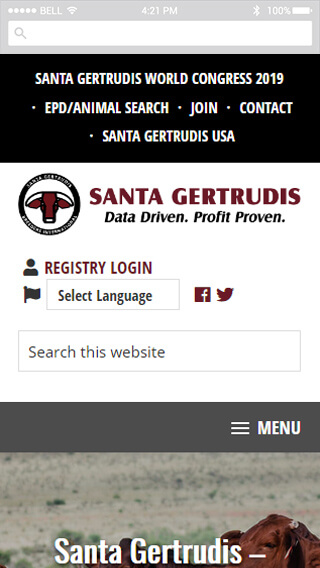 Santa Gertrudis mobile screenshot