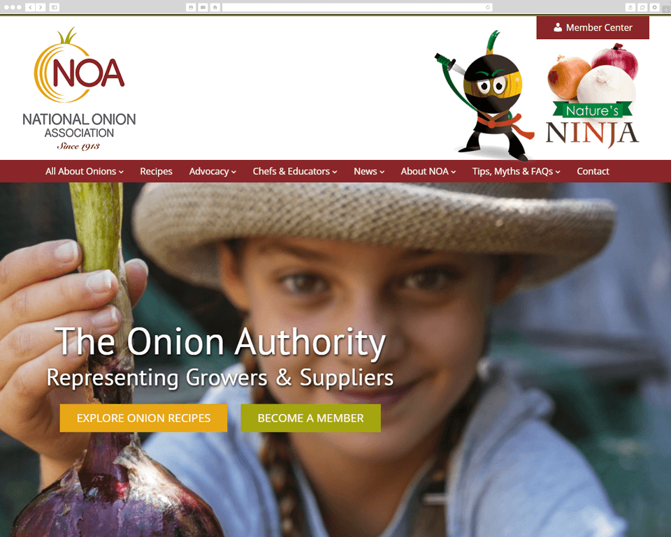 National Onion Association desktop screenshot