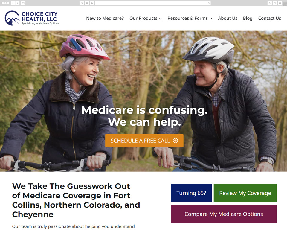 Desktop screenshot of Choice City Health