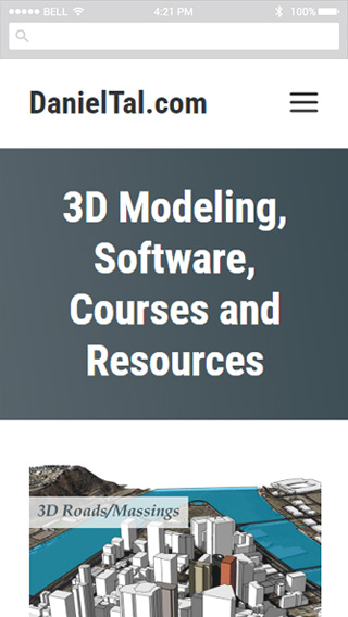 DanielTal.com mobile screenshot