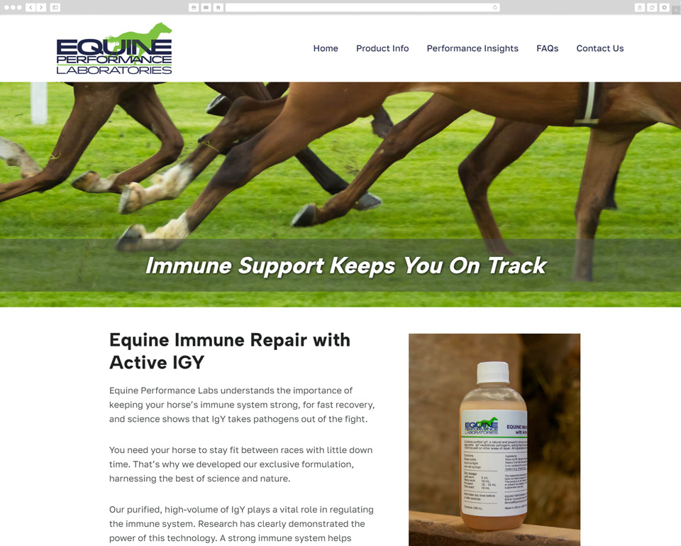 Equine Labs desktop