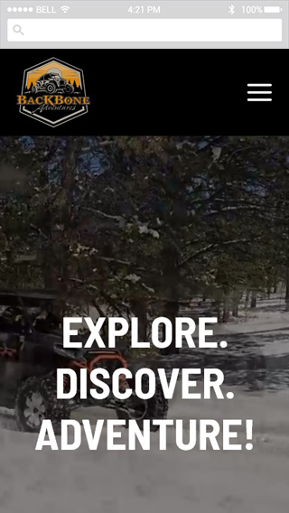 Backbone Adventures mobile screenshot