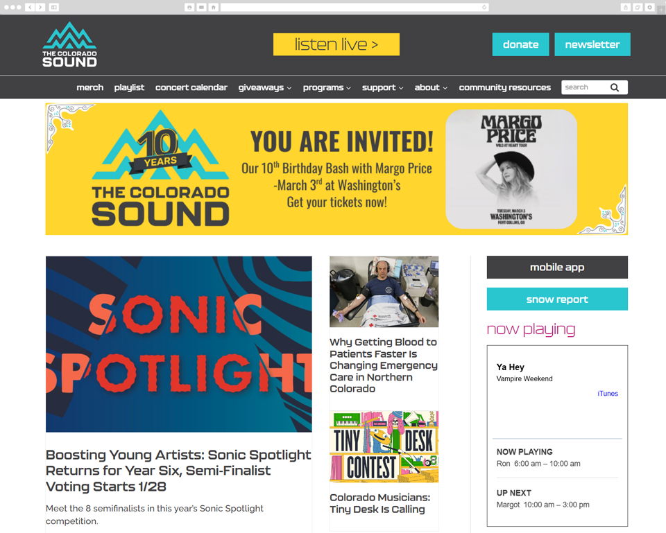 Colorado Sound desktop screenshot