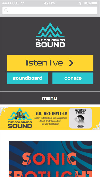 Colorado Sound mobile screenshot